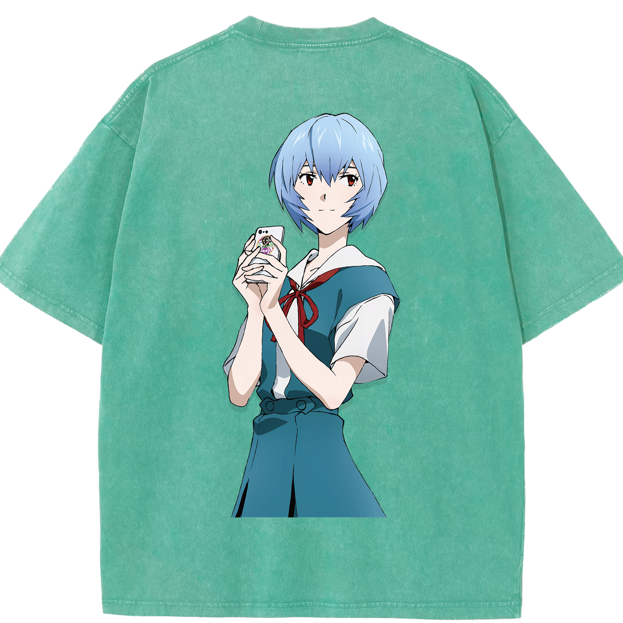 （画像用） EVA 新世紀エヴァンゲリオン 綿100% ヴィンテージ風 半袖Tシャツ（背面プリント）
